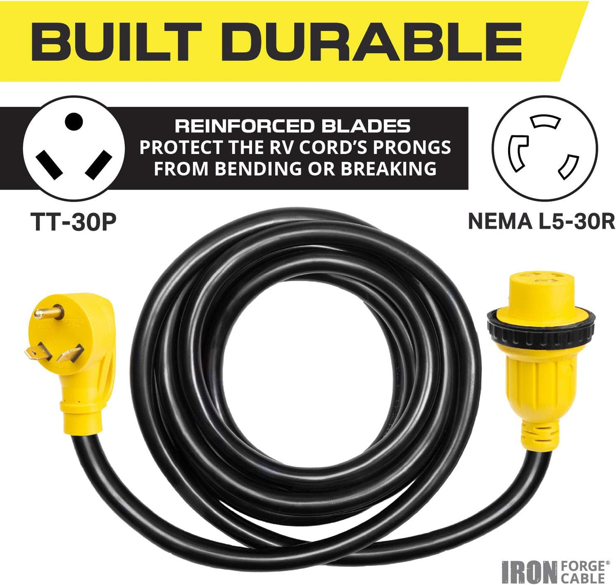 30 Amp 15 Ft RV Extension Cord X824017