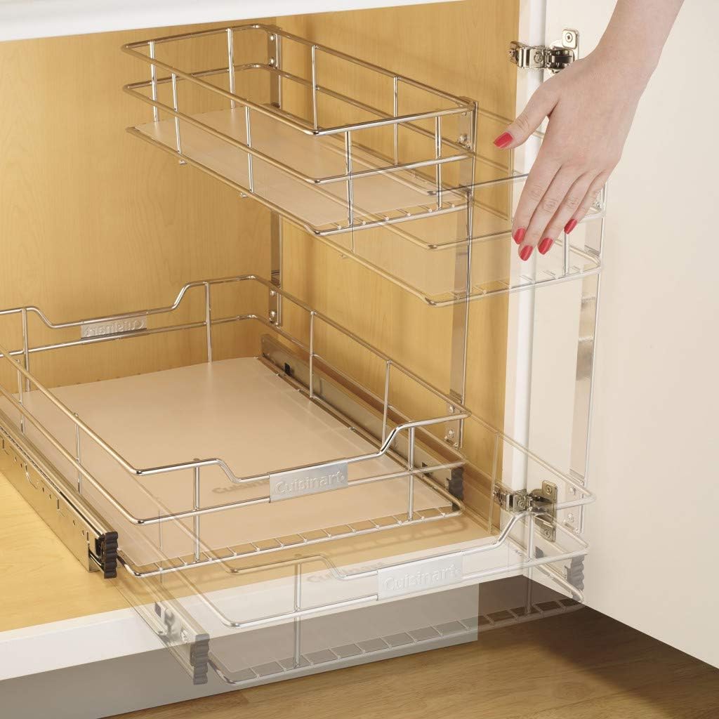 2-Tier Sliding Cabinet Organizer L55686