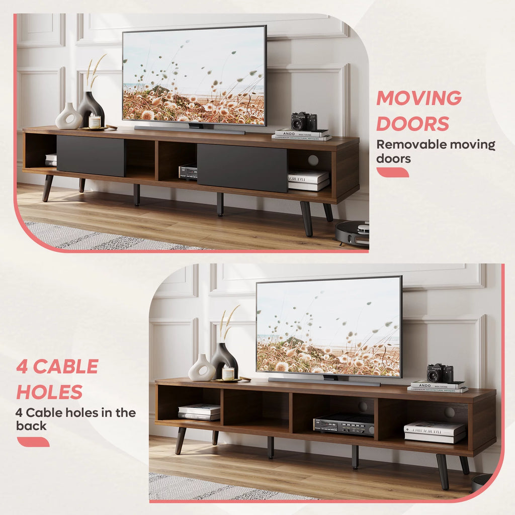 Mid Century Modern TV Stand with Storage P239