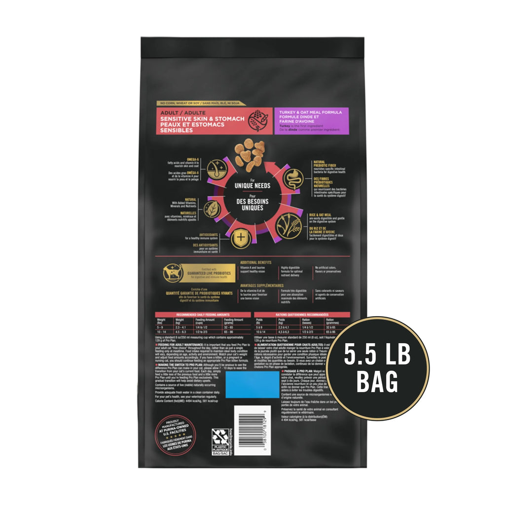 Sensitive Skin & Stomach Dry Cat Food E84314