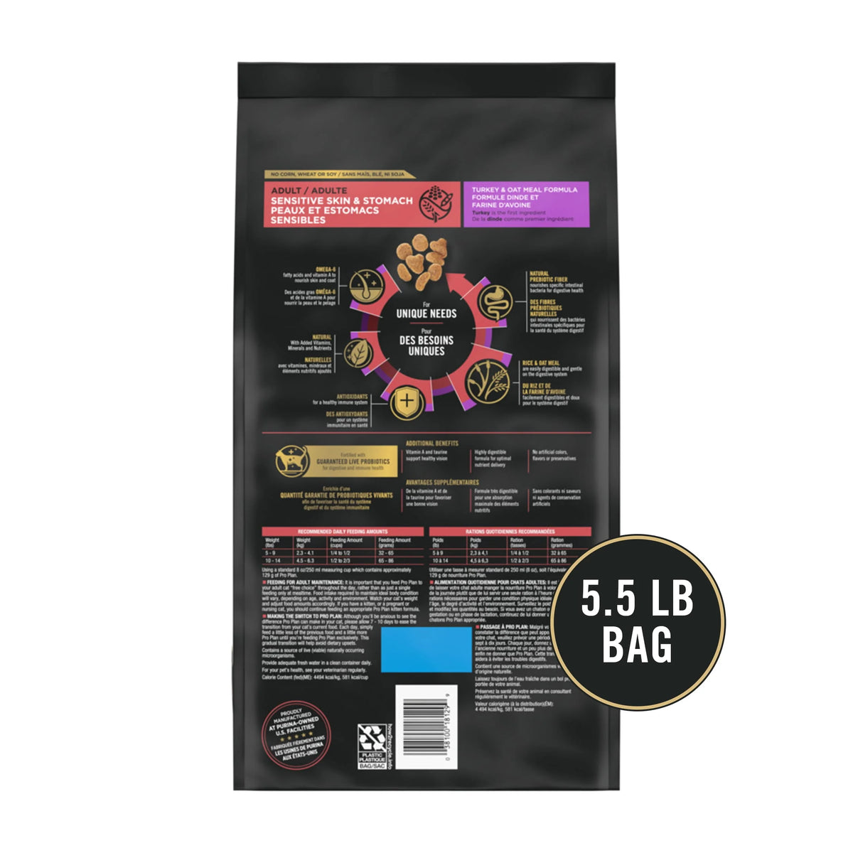 Sensitive Skin & Stomach Dry Cat Food E84314