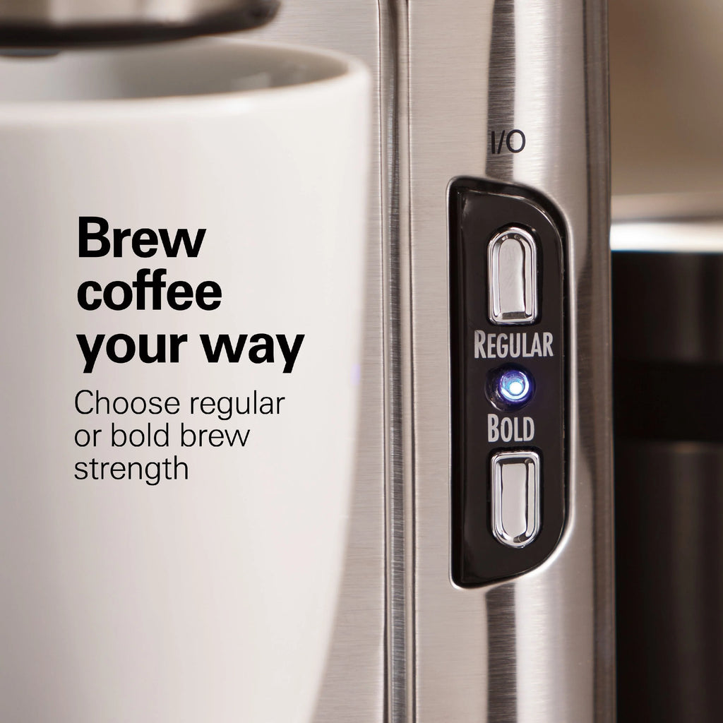 Single-Serve Coffee Maker, 14 oz. Stainless Steel J762