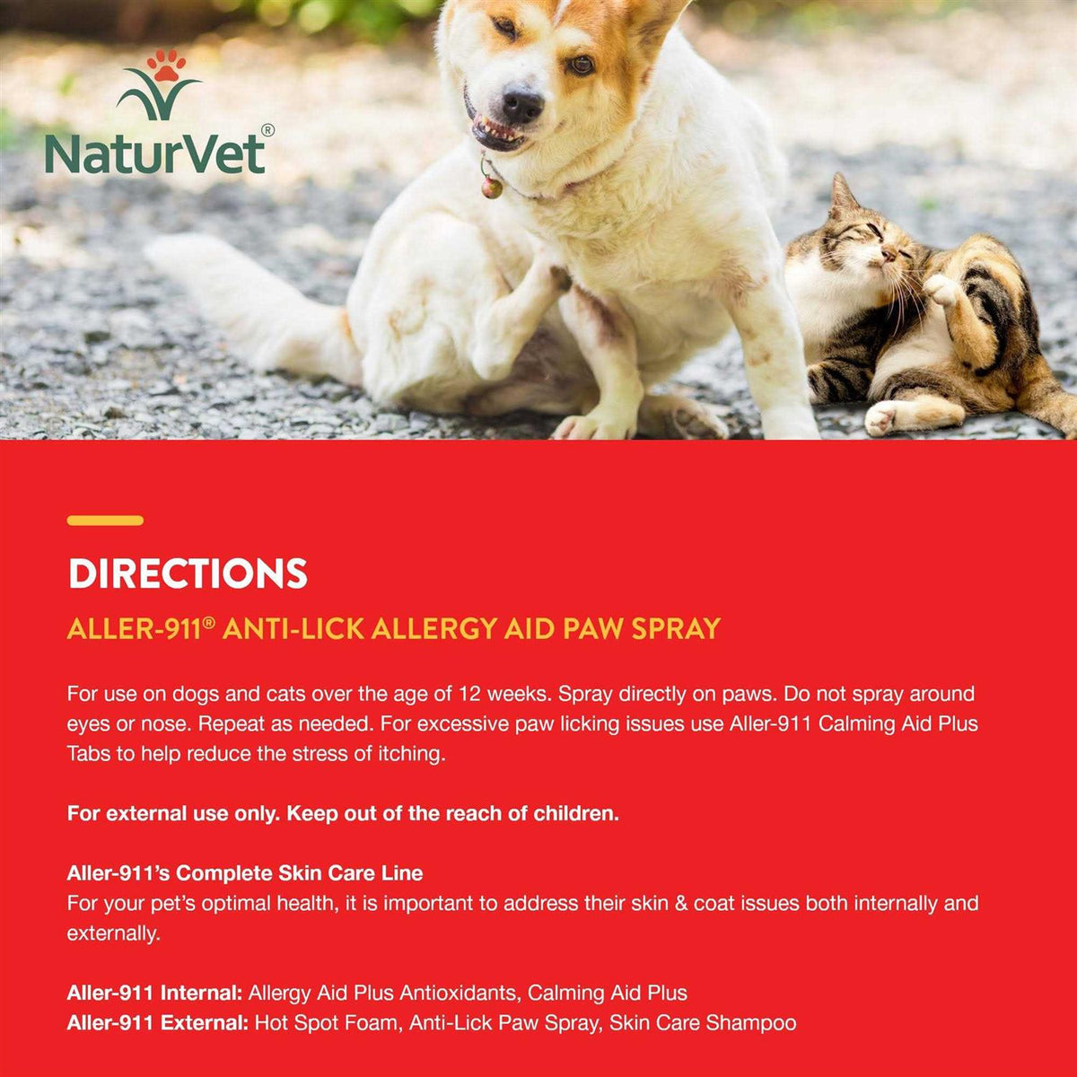 Anti-Lick Paw Spray for Dogs & Cats U3799