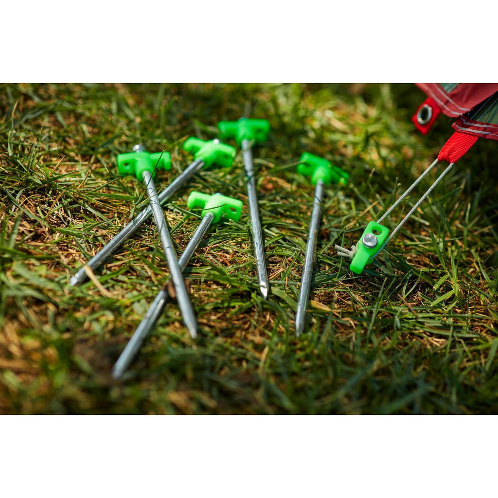 10 In. Steel Tent Stakes, 6-Pack U56894