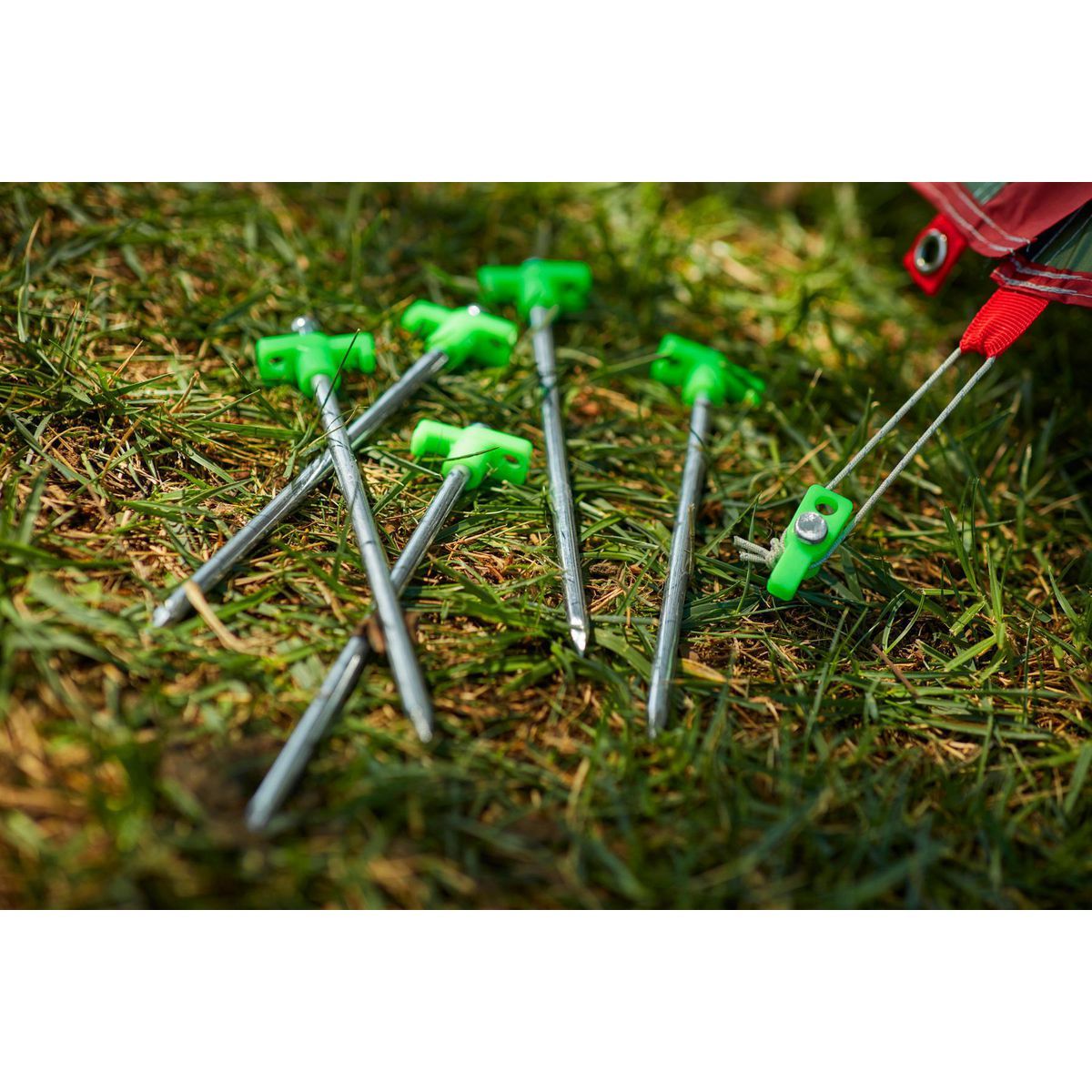 10 In. Steel Tent Stakes, 6-Pack U56894