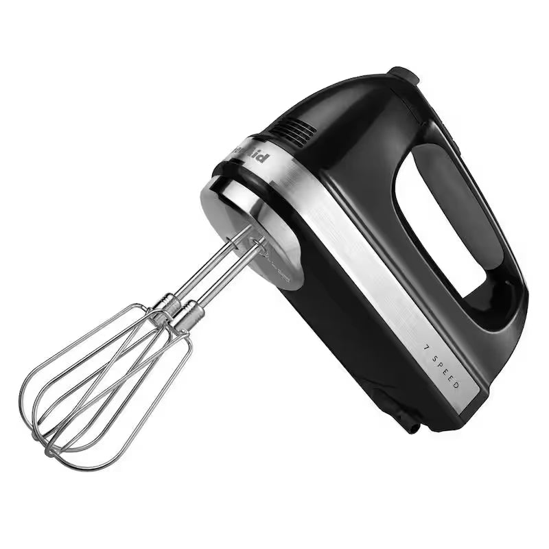 Onyx Black Hand Mixer with Beater and Whisk Attachments J875