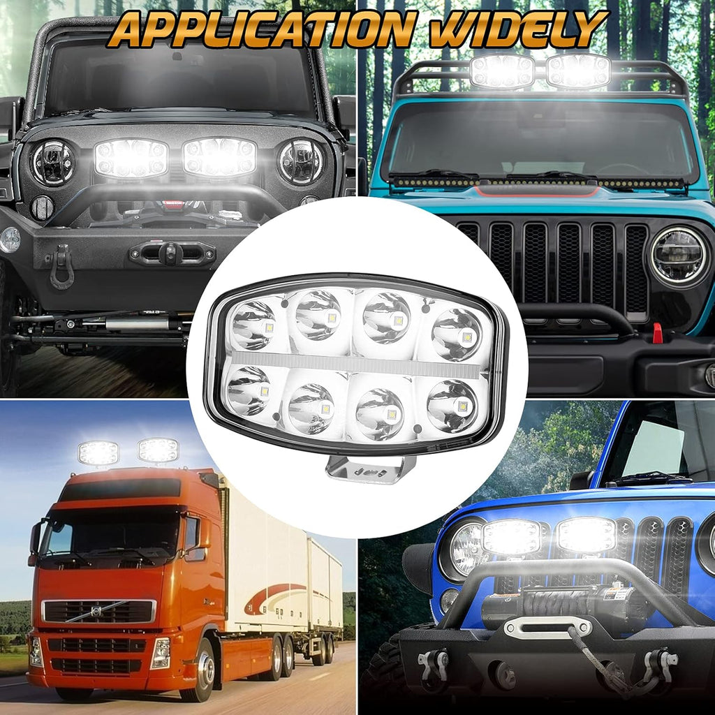 LED Work Light Driving Fog Light Off-Road Light LED Pods Flood & Spot Combo Beam G95911