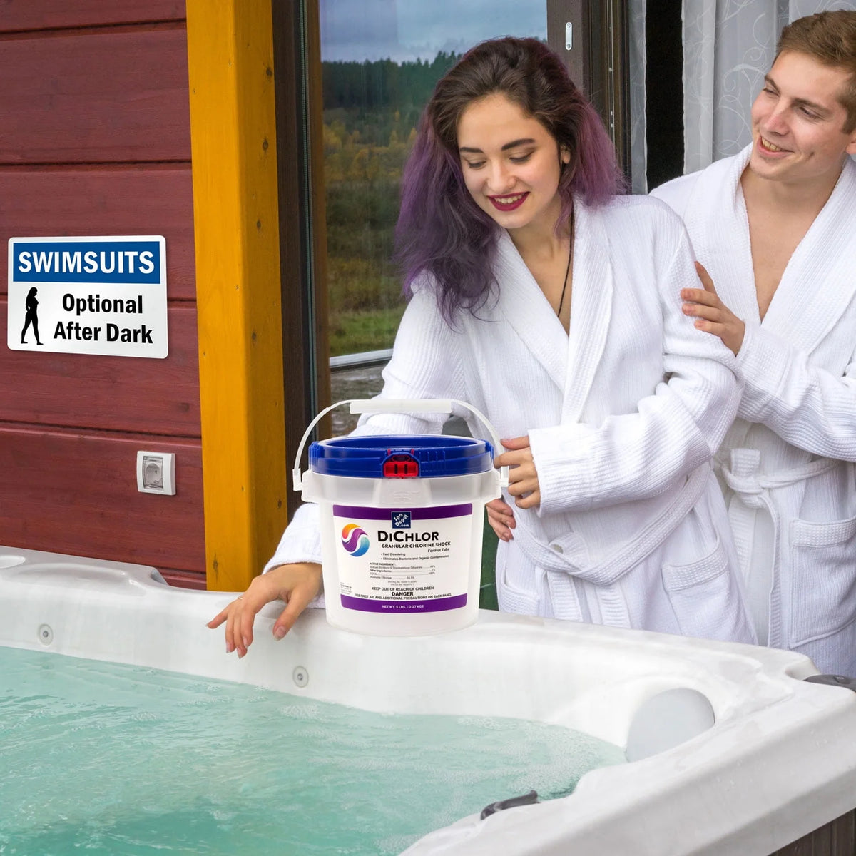 Dichlor Granular Chlorine Sanitizing Shock for Hot Tubs 5 lbs J19246