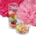 Round PVC Containers with Cap 6 inch x 3 inch D250