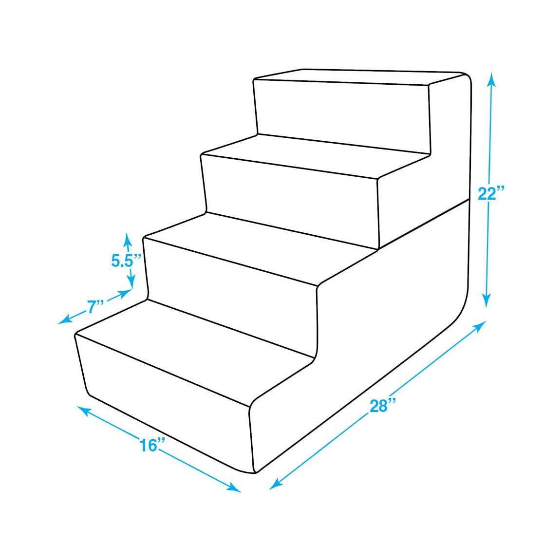 Foldable Pet Steps with CertiPUR-US Certified Foam J757727