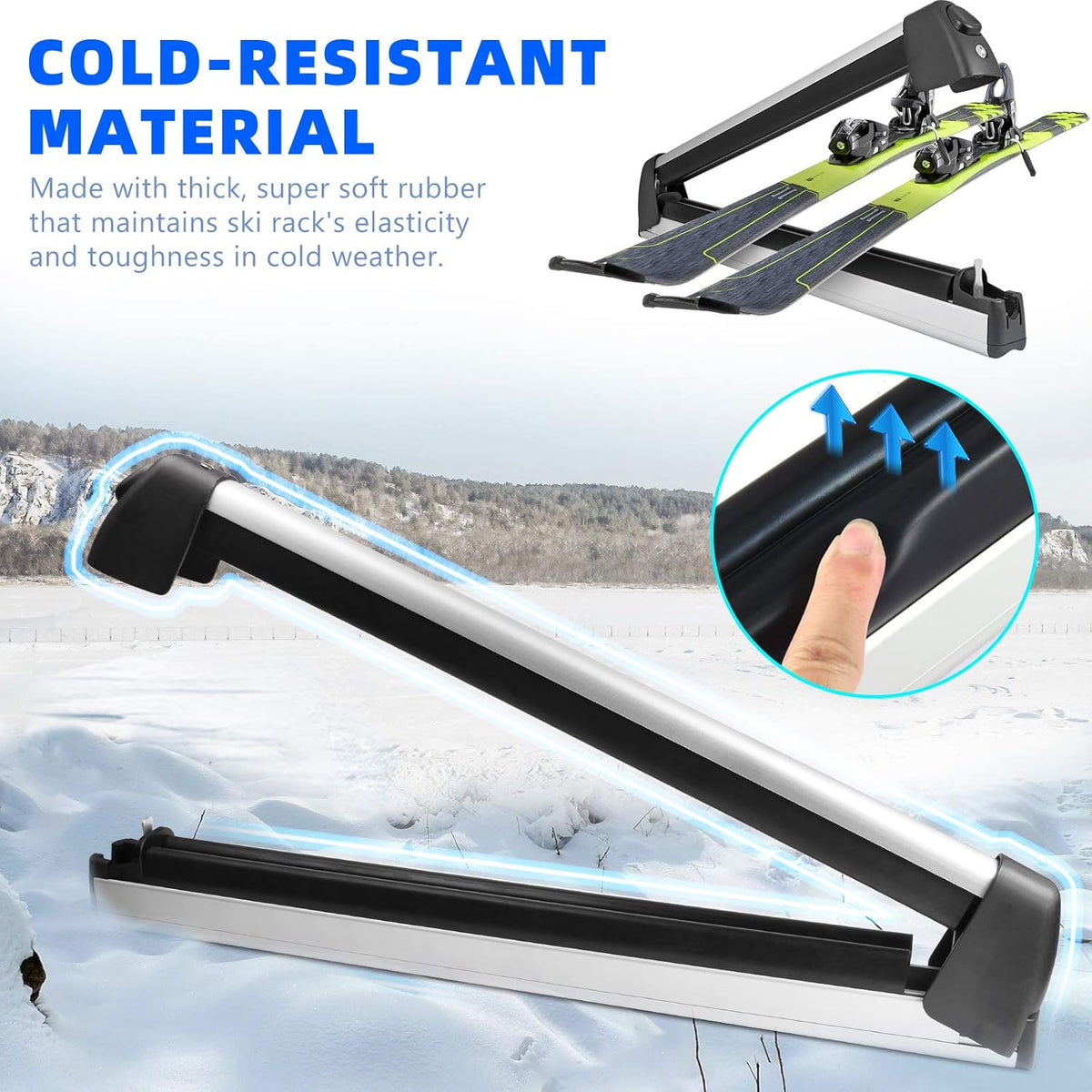Aluminum Ski Rack Snowboard Roof Racks Q541
