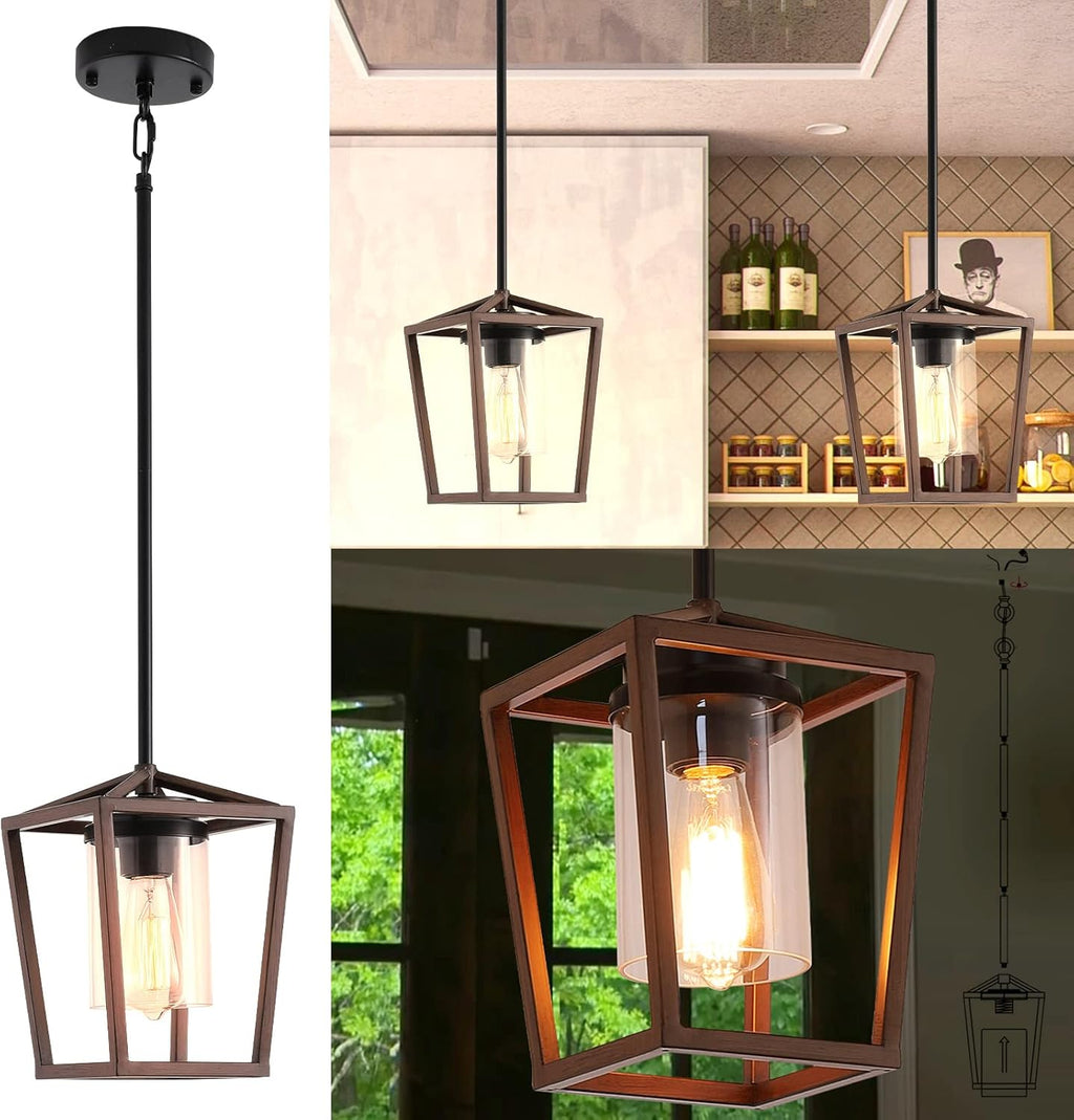 4-Light Pendant Lighting Adjustable Height Ceiling Light S35492