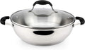 18/10 Stainless Steel 11 Inch Everyday Pan with Glass Lid U5337