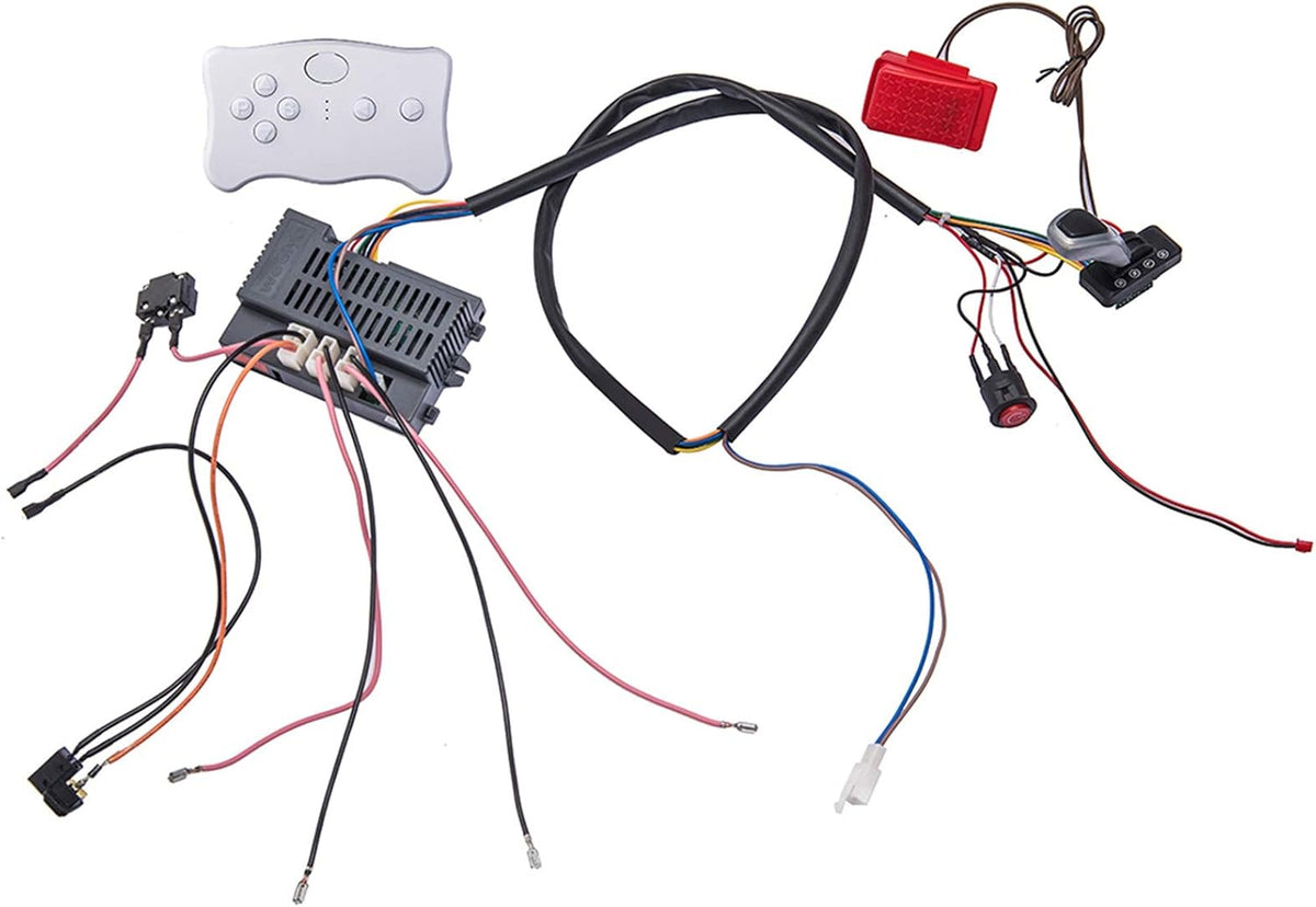 12 Volt Children Electric Car Wires and Switch Kit with 2.4G Bluetooth Remote Control and Receiver I515