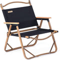Wood Grain Aluminum Portable Folding Camping Chair N32518