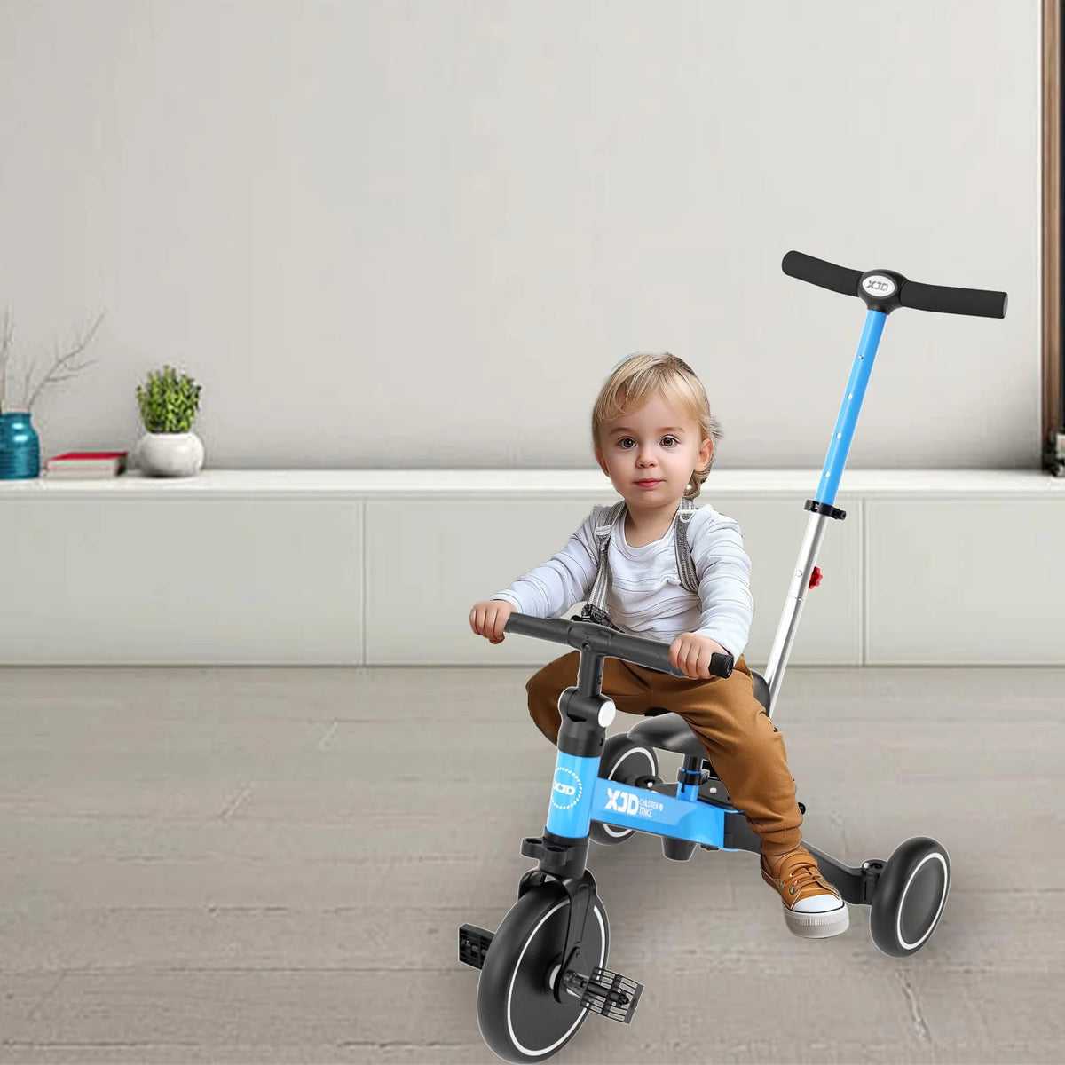 7 in 1 Toddler Tricycle with Push Handle O612069