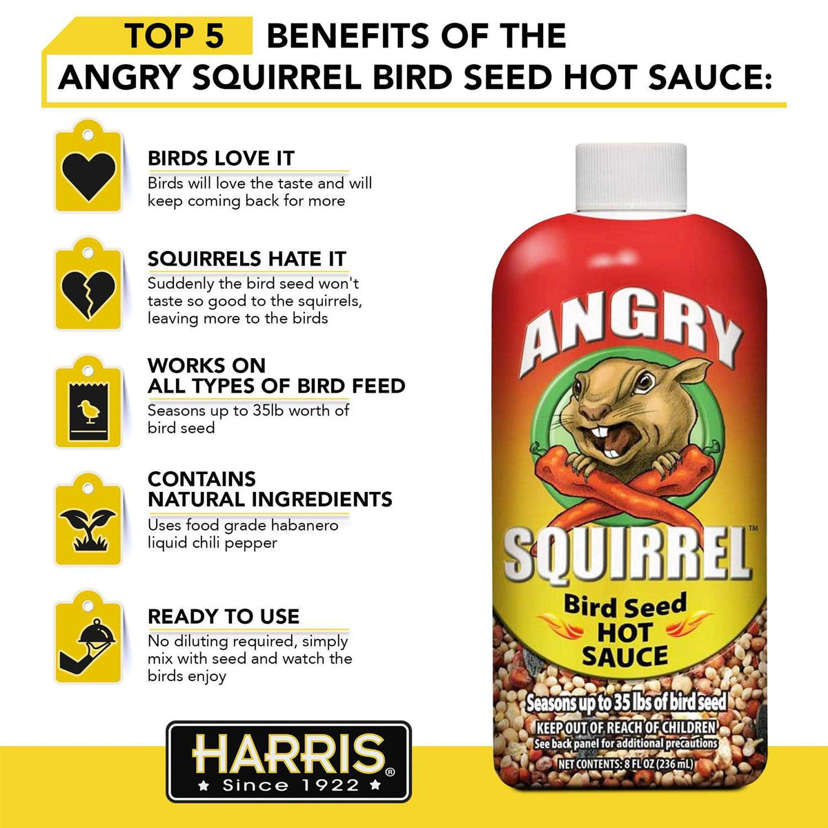 Bird Seed Hot Sauce 8 oz L309