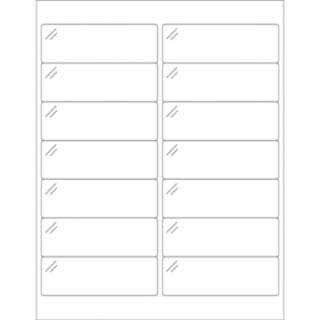 Crystal Clear Rectangle Laser Labels O714036