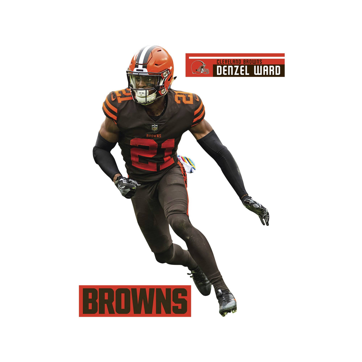 Officially Licensed NFL Removable Wall Decal Giant Athlete + 2 Wall Decals Z787665