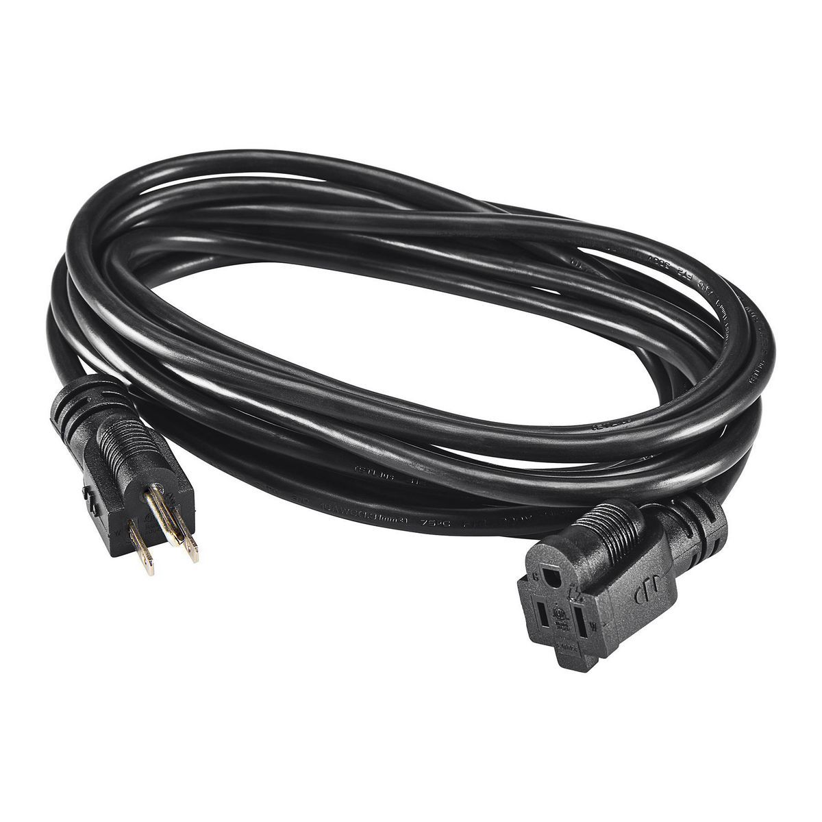 Black 15 ft. 16/3 Gauge Indoor/Outdoor Extension Cord P842