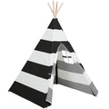 Indoor Kids Teepee Tent Playhouse with Carrying Case Q15098