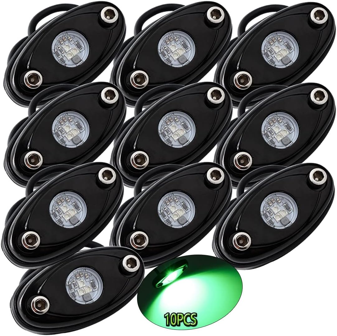 White LED Rock Lights 10PCS Waterproof K135