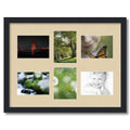 Satin Black Collage Picture Frame 6 Openings 5x7 T4393