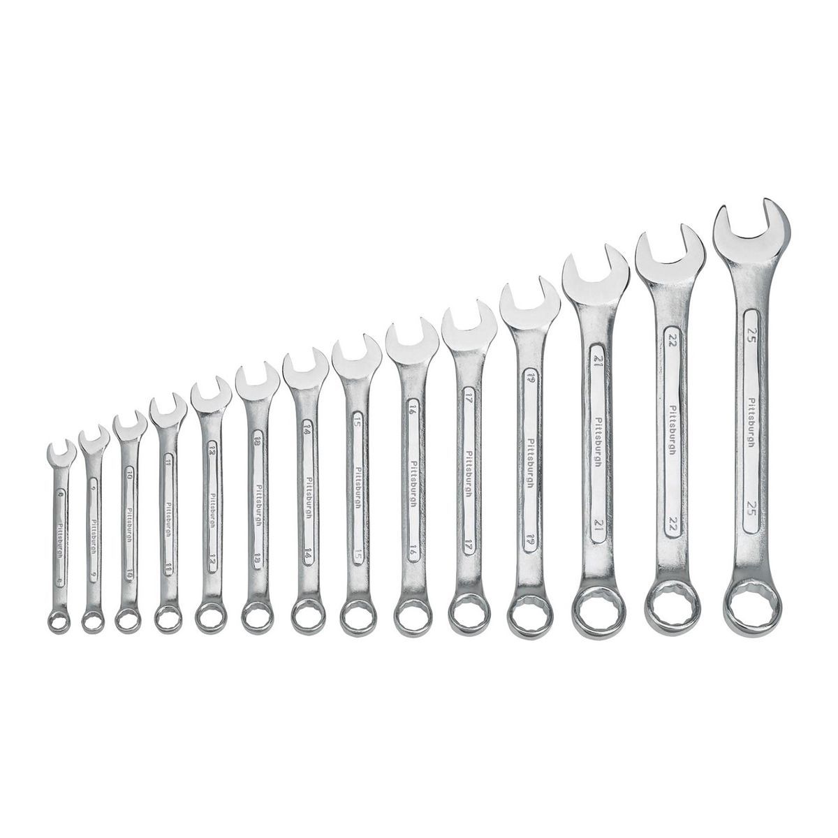 Metric Combination Wrench Set, 14 Piece F740835