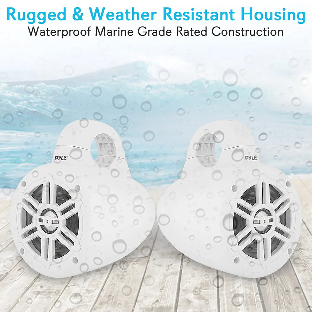 4-inch Waterproof Marine Wakeboard Tower Speakers Q293