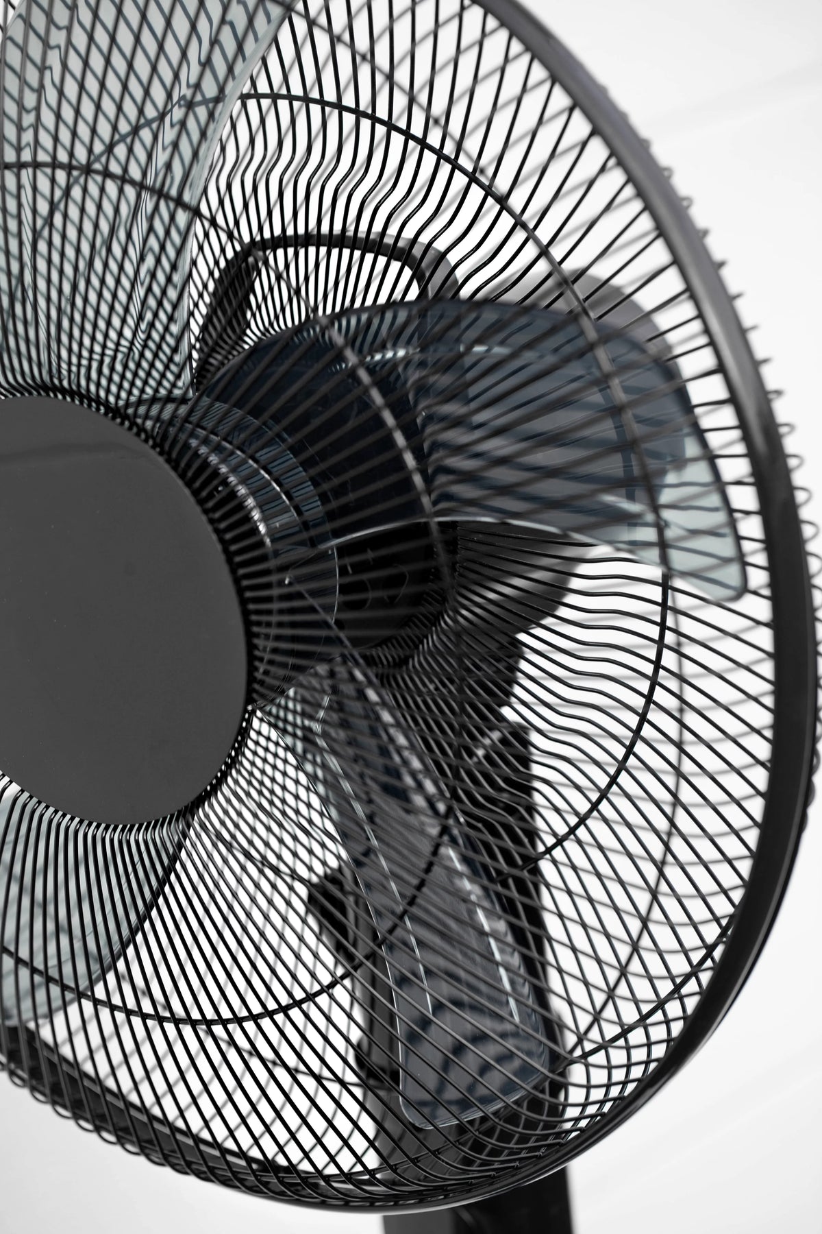 16 12-Speed Adjustable Height Pedestal Fan with Remote Control, Black P55401