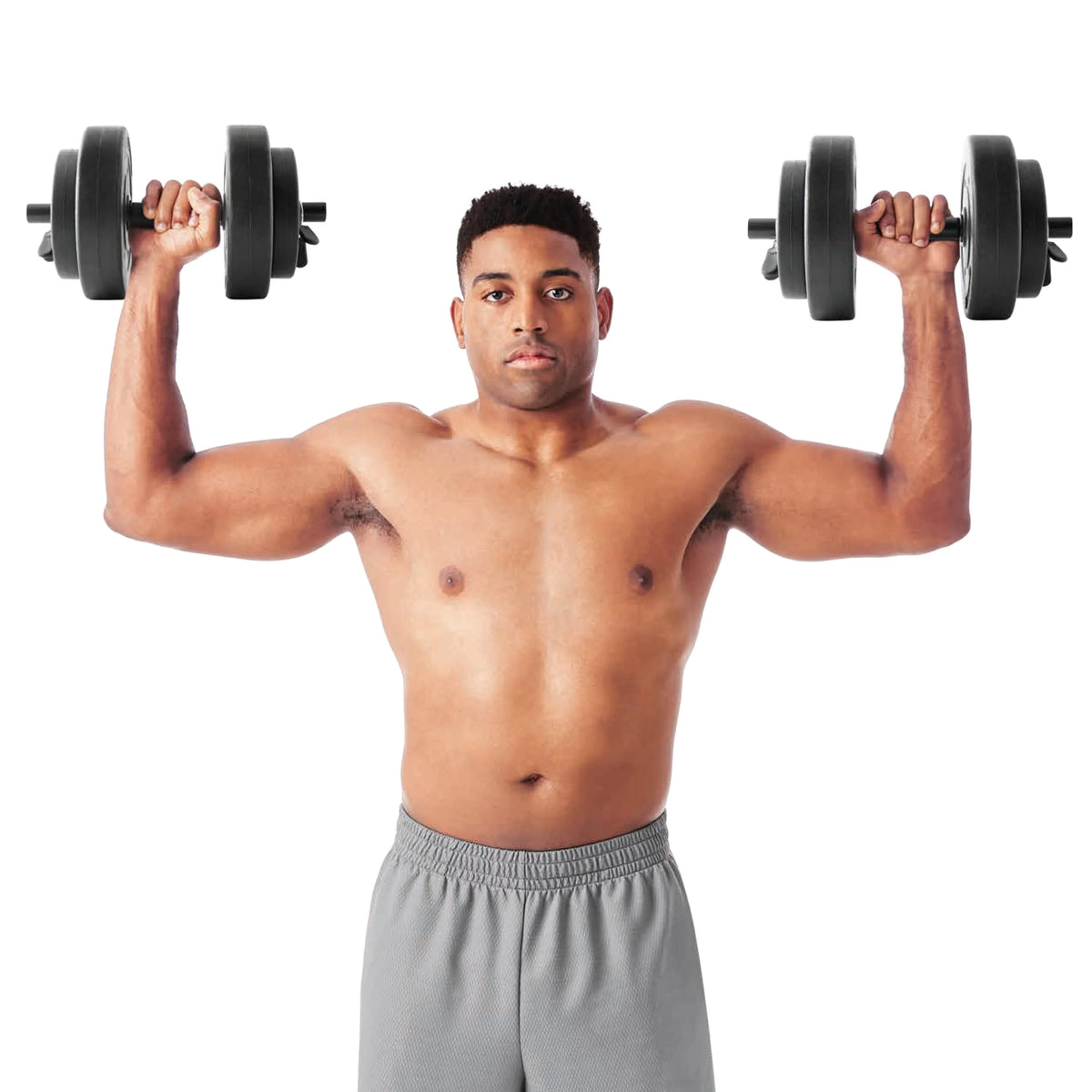 40lb Adjustable Vinyl Dumbbell Set X607971