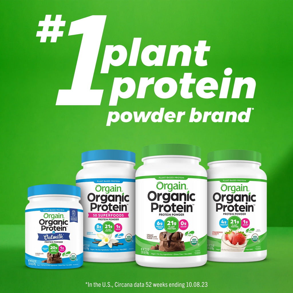 Organic Vegan 21g Protein Powder Vanilla Bean 2.03lb Q7164