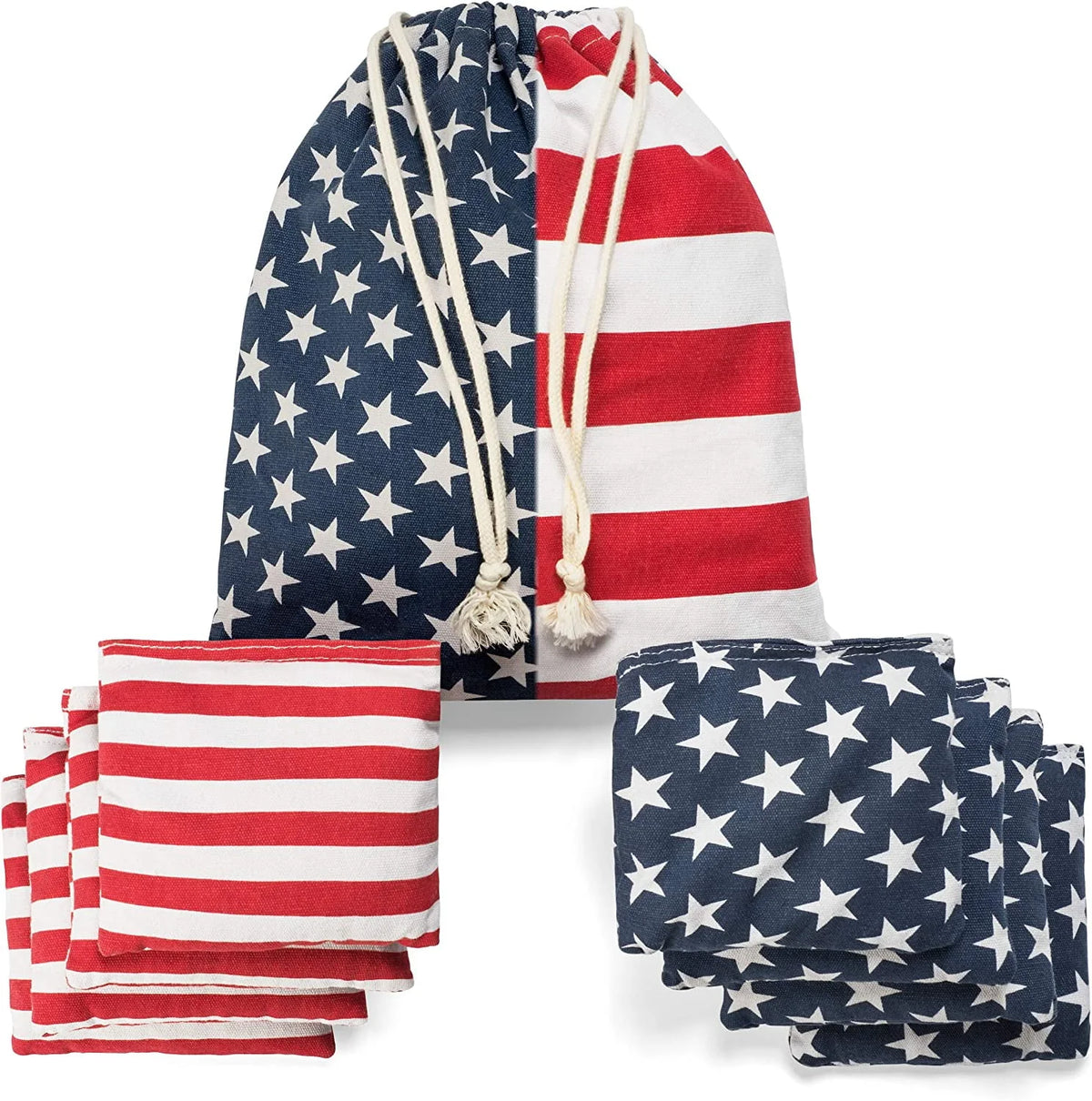 All Weather Waterproof Cornhole Bean Bags Set of 8 with Tote Bag T69211