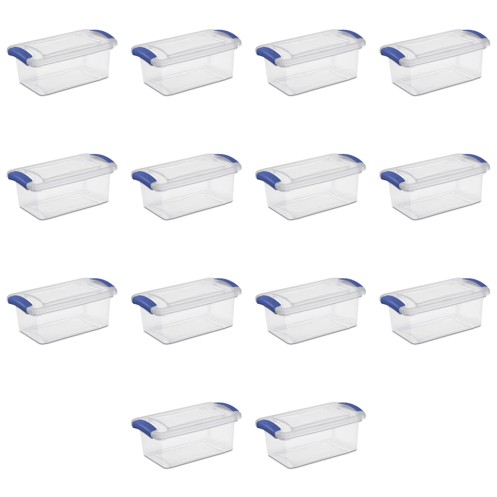 7 Qt Latch Box Plastic Set of 14 E796