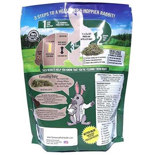Timothy Hay Pellet Adult Rabbit Food P6354