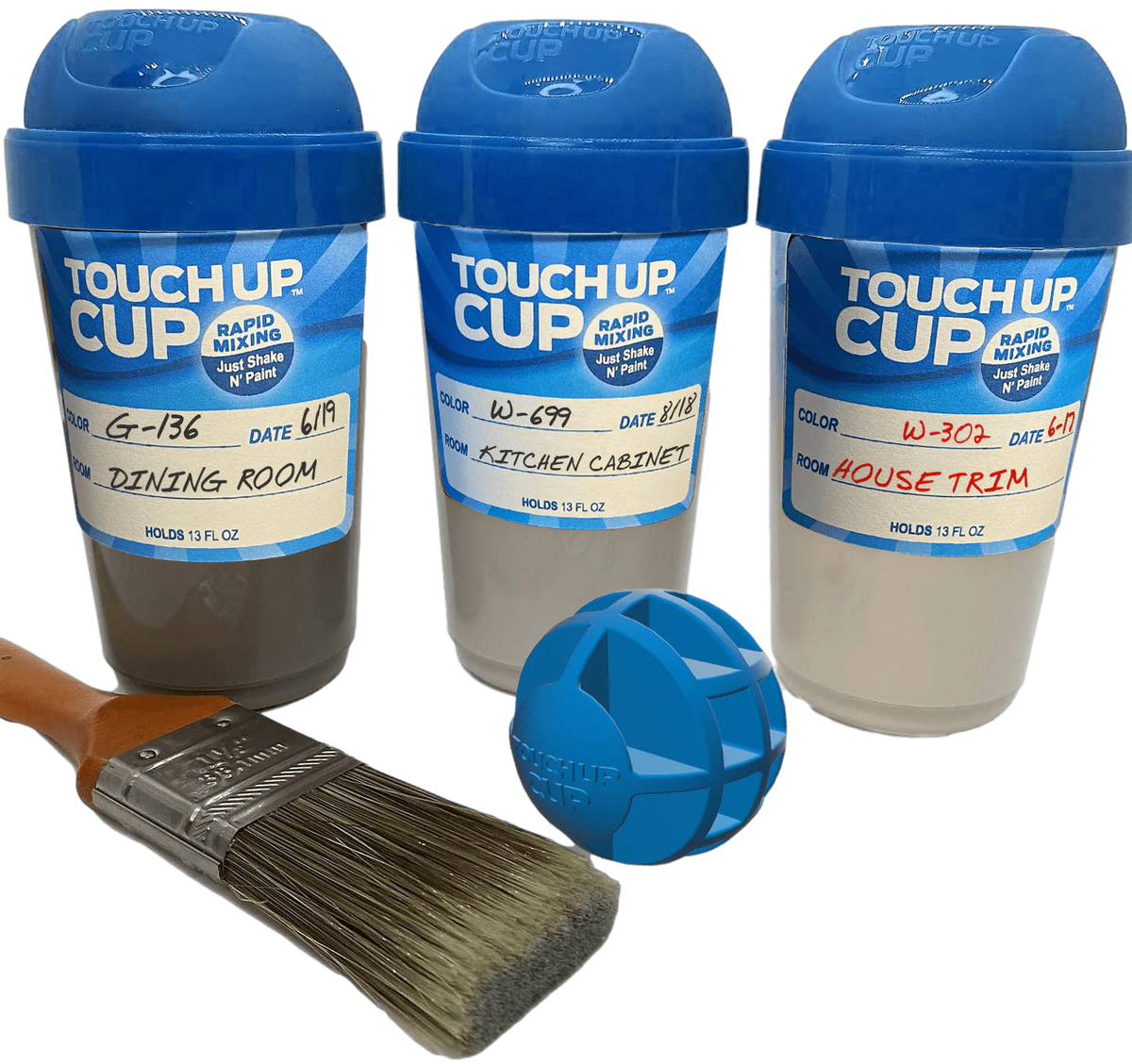 13 oz Empty Paint Storage Containers with Lids, 3 Pack M52469