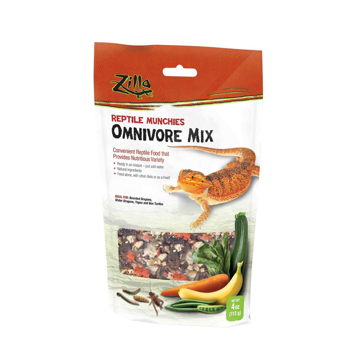 Reptile Munchies Omnivore Mix with Calcium V85756