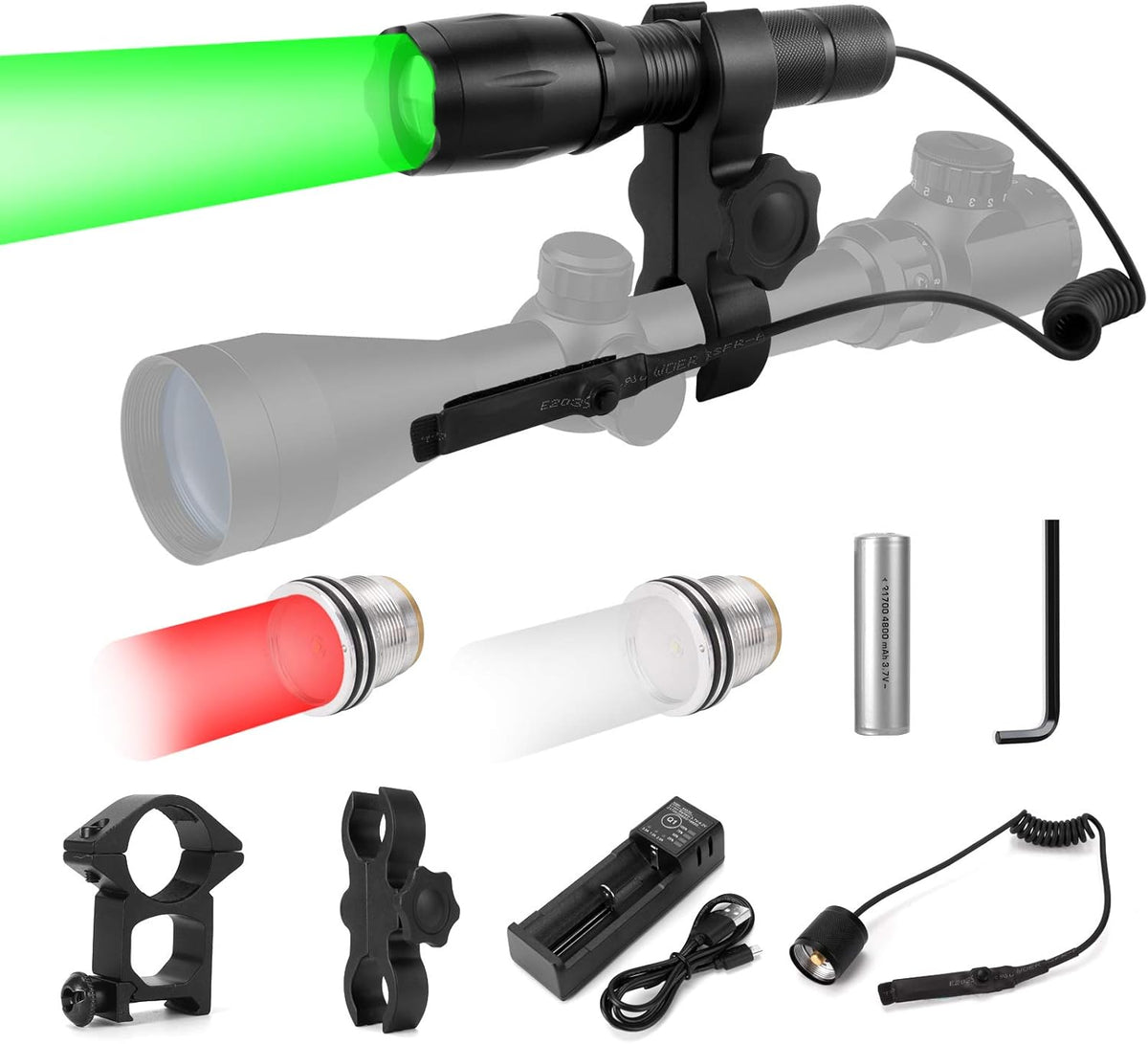 Zoomable Hunting Light Kit with Interchangeable LED Modules A9780