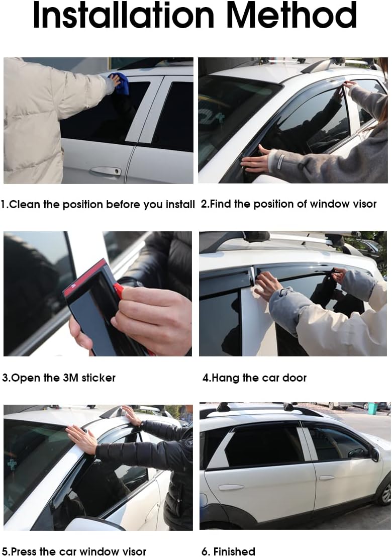 Window Deflectors Sun Rain Vent Guard K233