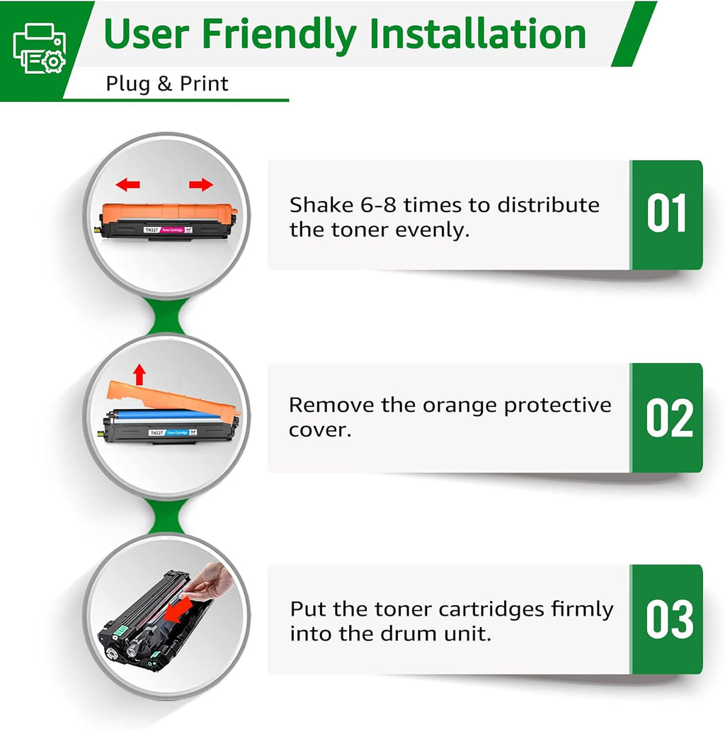 Compatible Toner Cartridge Replacement 5-Pack T8055