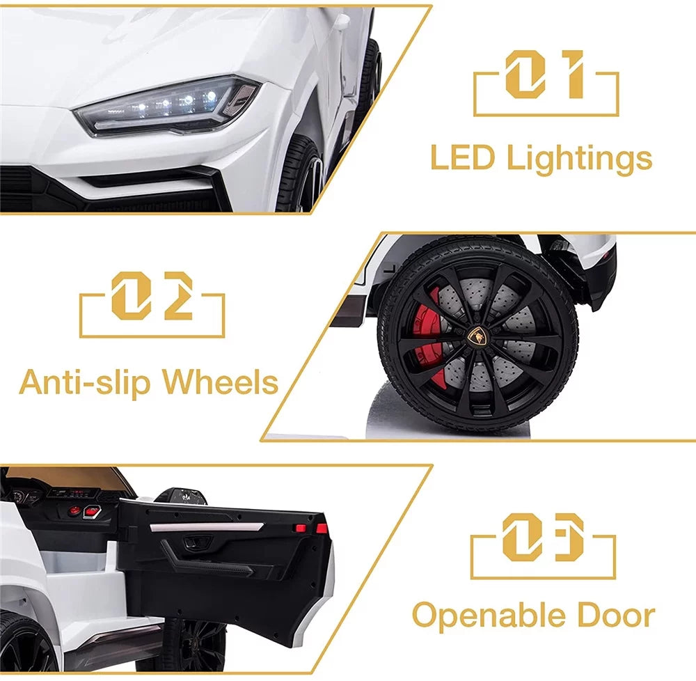 Black 12V Electric Powered Ride on Car with Remote Control Y1298
