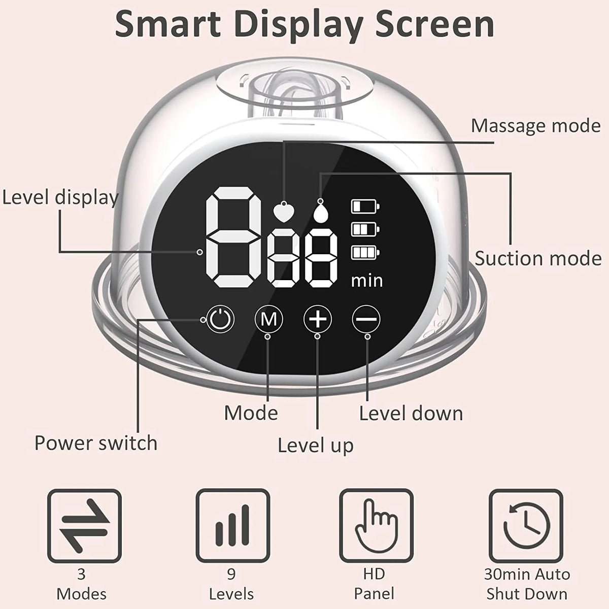 2 Portable Wearable Electric Breast Pumps F72794