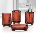 Bathroom Accessory Set Red Ochre E75081