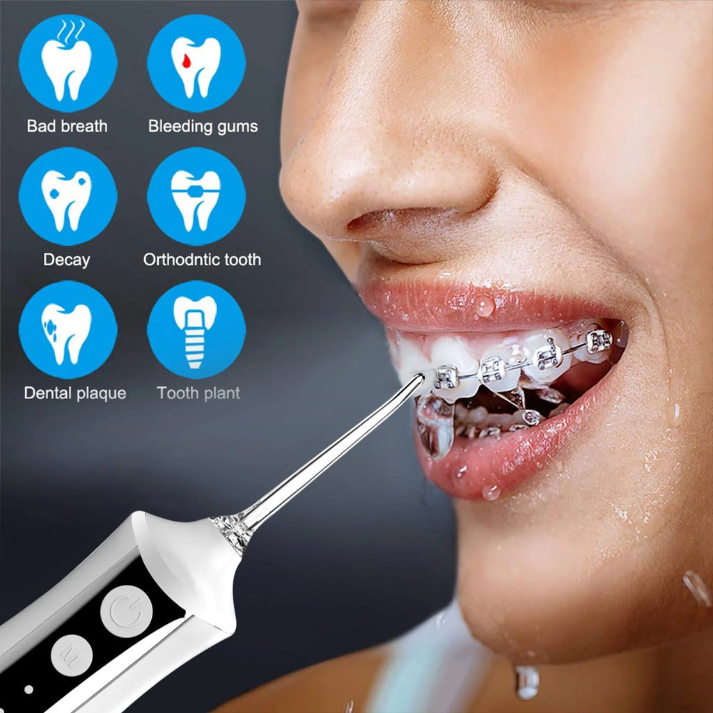 Cordless Water Flosser with 5 Modes 300ML Black O764580