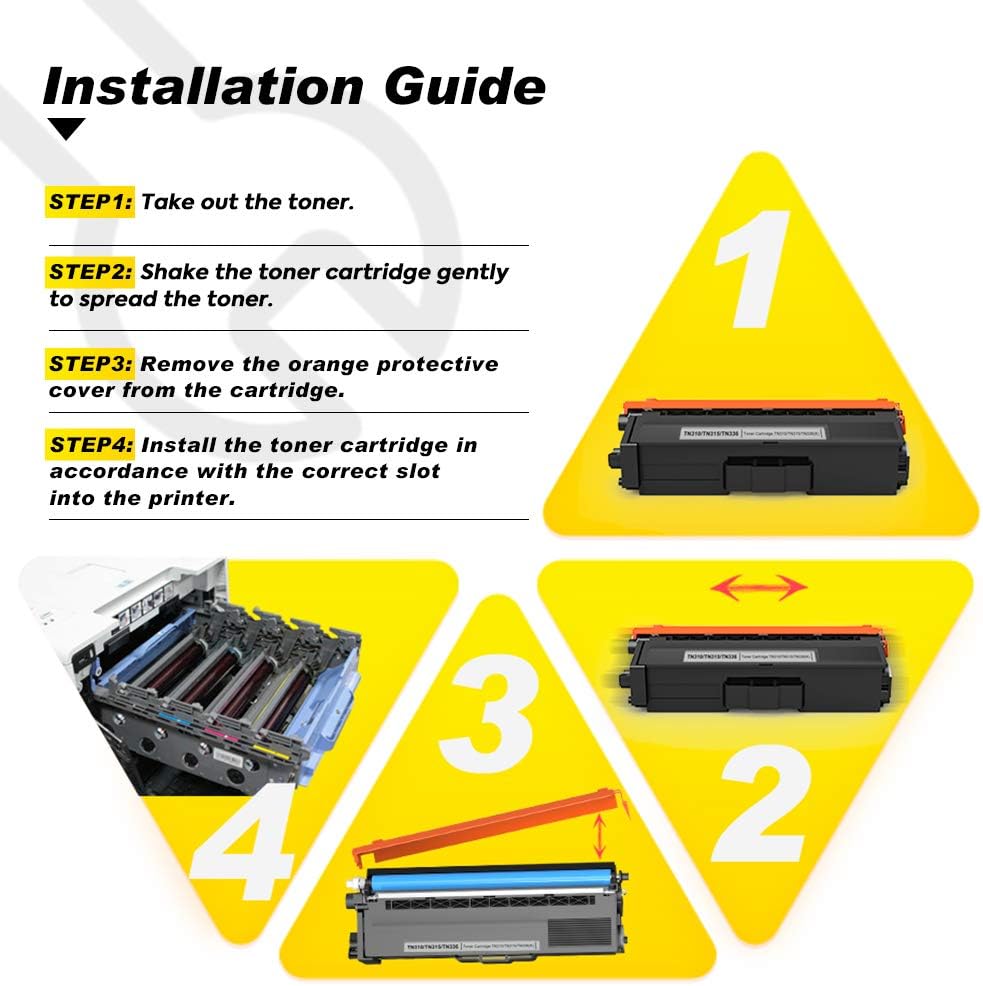 Black Cyan Magenta Yellow Toner Cartridge Set G62914