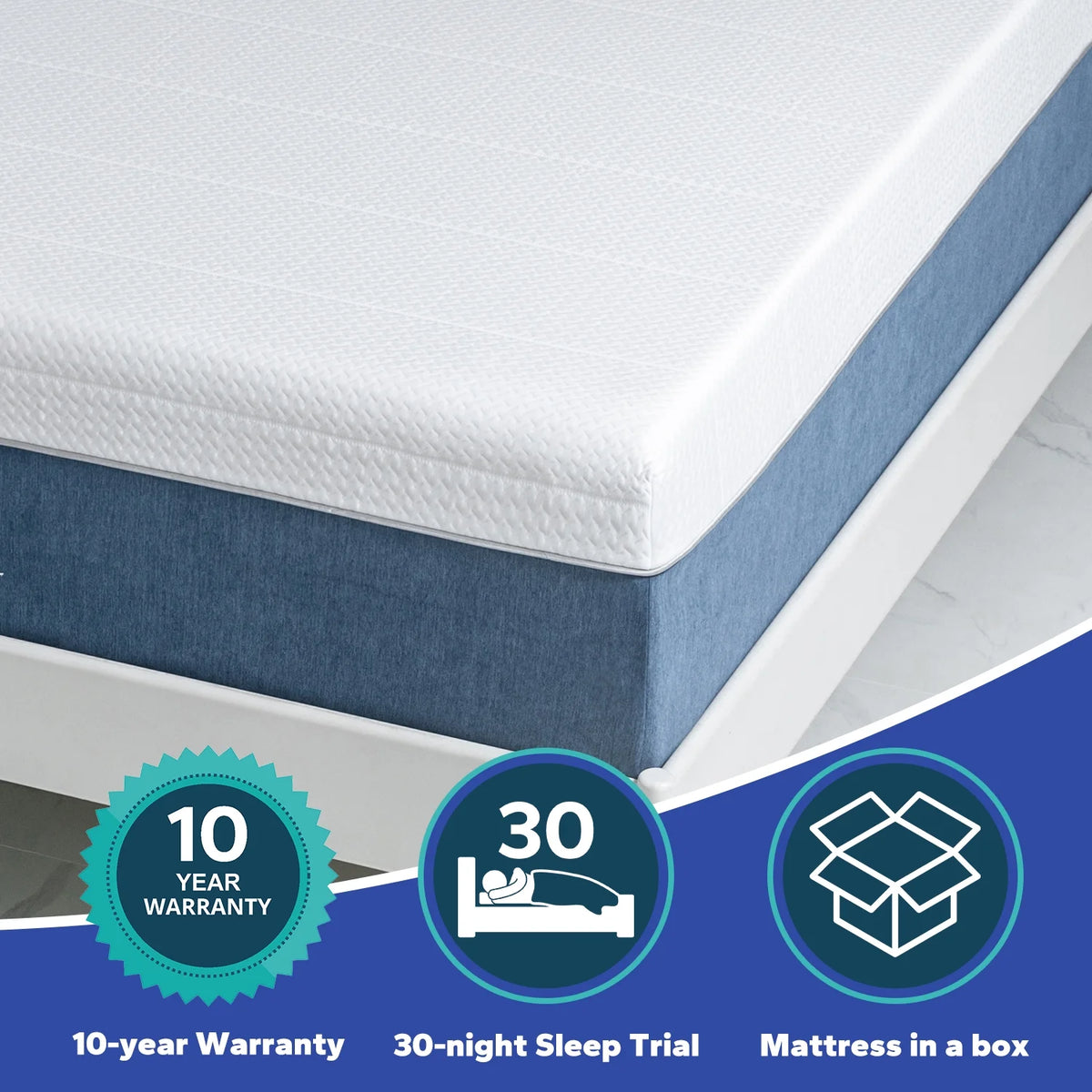 Queen Memory Foam Mattress with Cooling Gel 12 inches Y72517