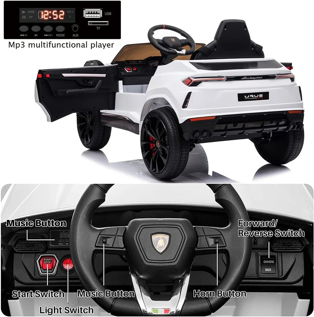 Black 12V Electric Powered Ride on Car with Remote Control Y1298