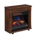 Rolling Mantel with 3D Infrared Quartz Electric Fireplace K952561