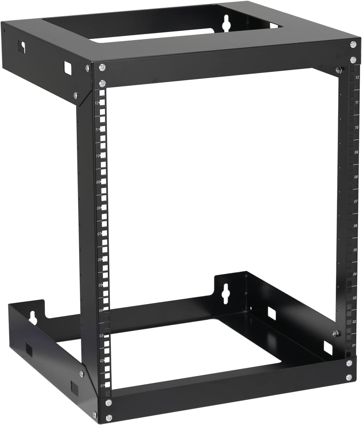 12U Wall Mount Open Frame Network Rack Black C9478