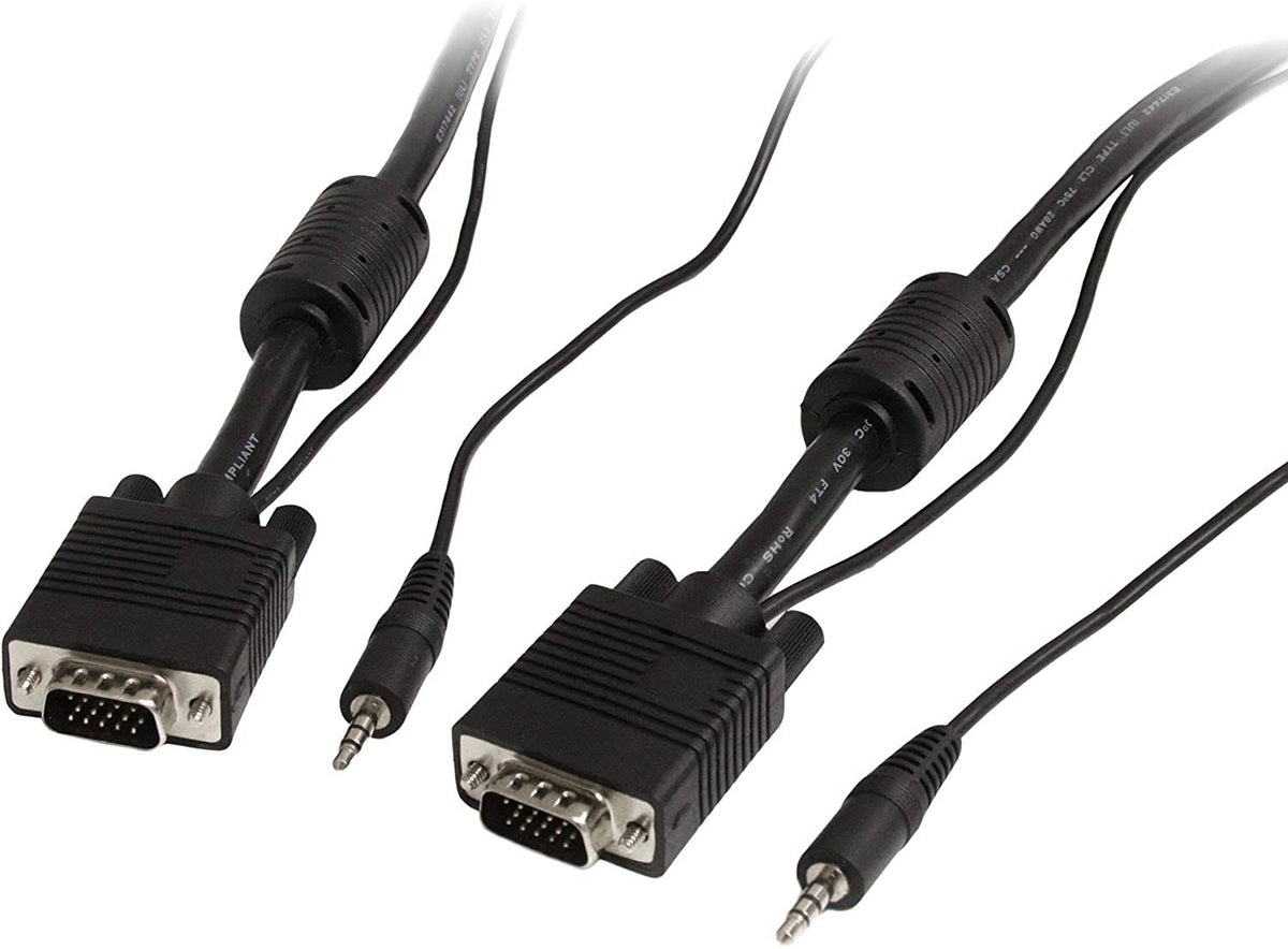 15m Coax High Resolution VGA Monitor Cable with Audio R882541